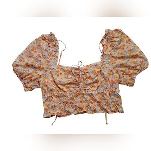 Arizona Jean Company Multicolor Floral Crop Top